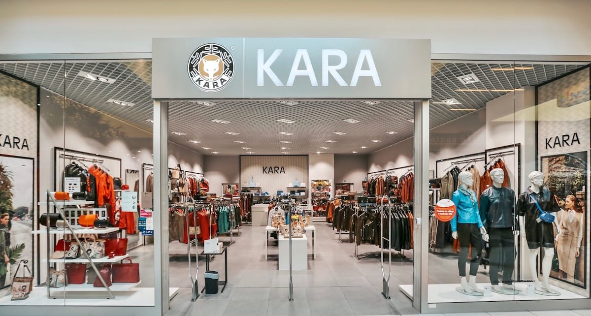 Interiér predajne KARA – OC Laugaricio