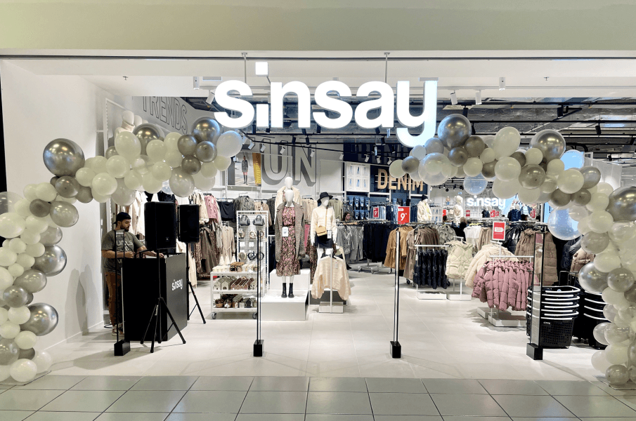 Interiér predajne Sinsay – OC Laugaricio