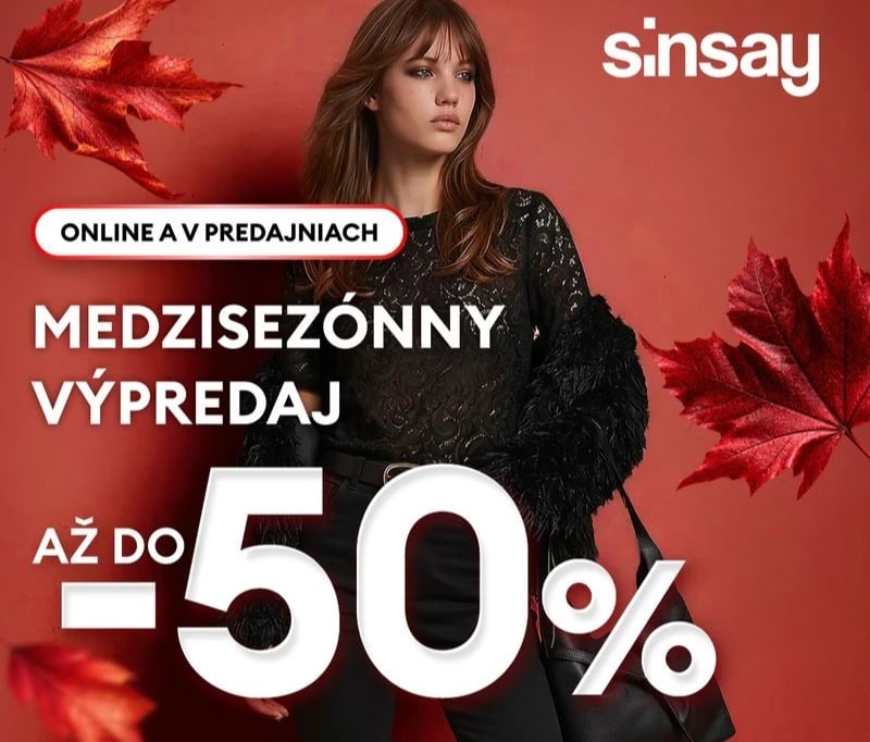 Medzisezónny výpredaj v Sinsay