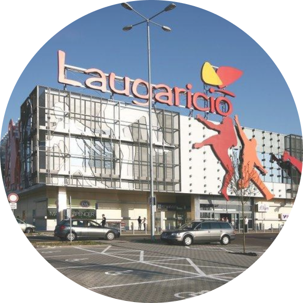 Mapa centra OC Laugaricio