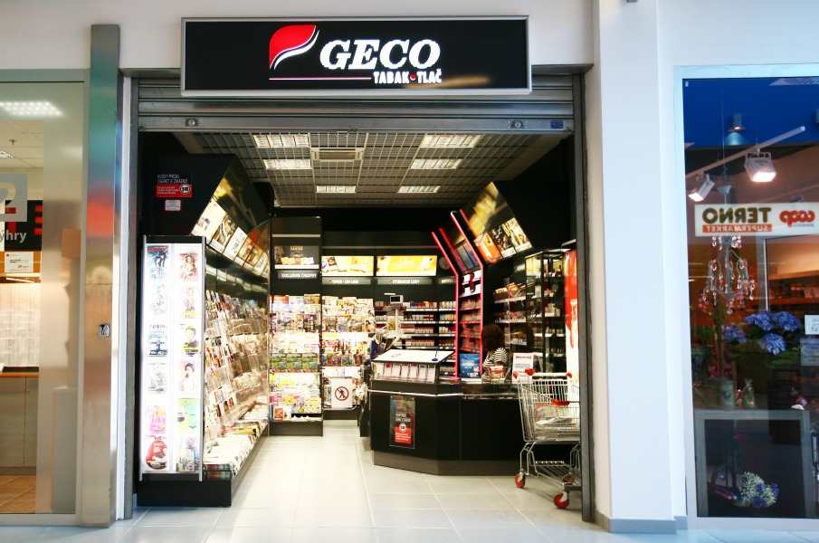 Interiér predajne Geco – OC Laugaricio