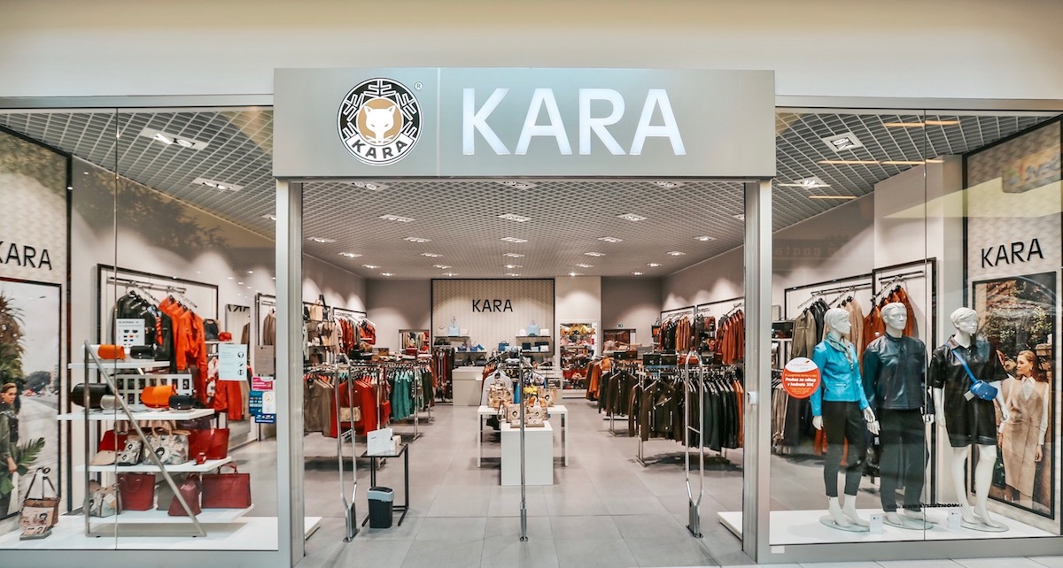 Interiér predajne Kara – OC Laugaricio