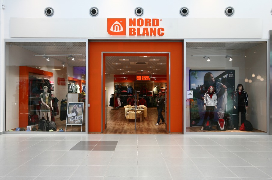Interiér predajne Nordblanc – OC Laugaricio