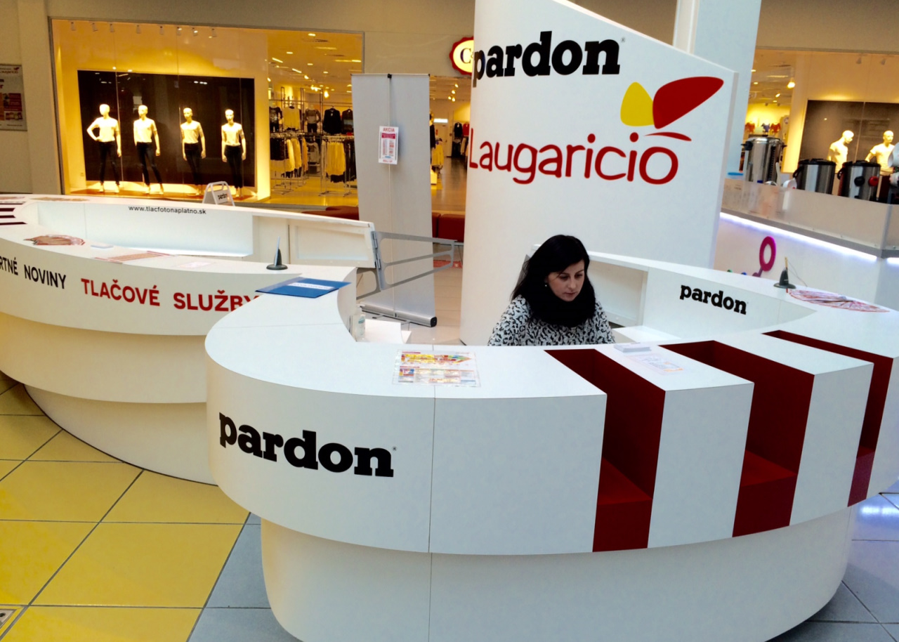 Interiér predajne Pardon – OC Laugaricio