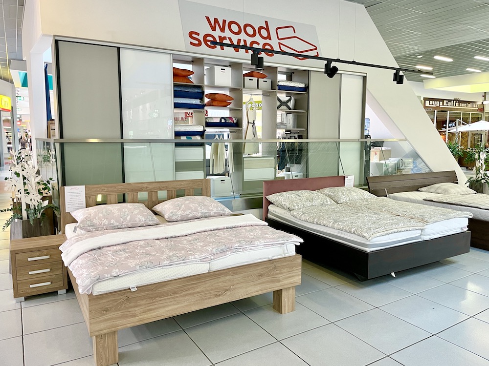 Interiér predajne Woodservice – OC Laugaricio